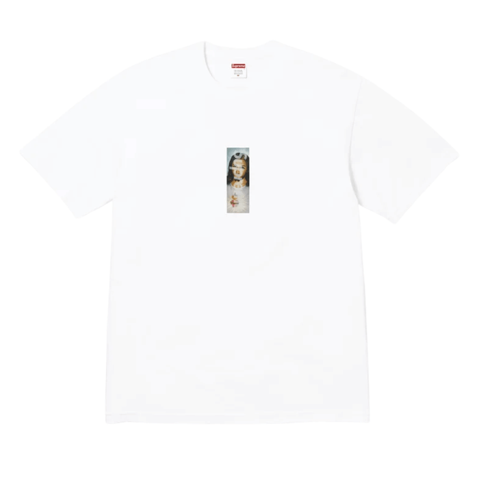 Koszulka Supreme Prayer Card Box Logo Tee White SUPREME Koszulki