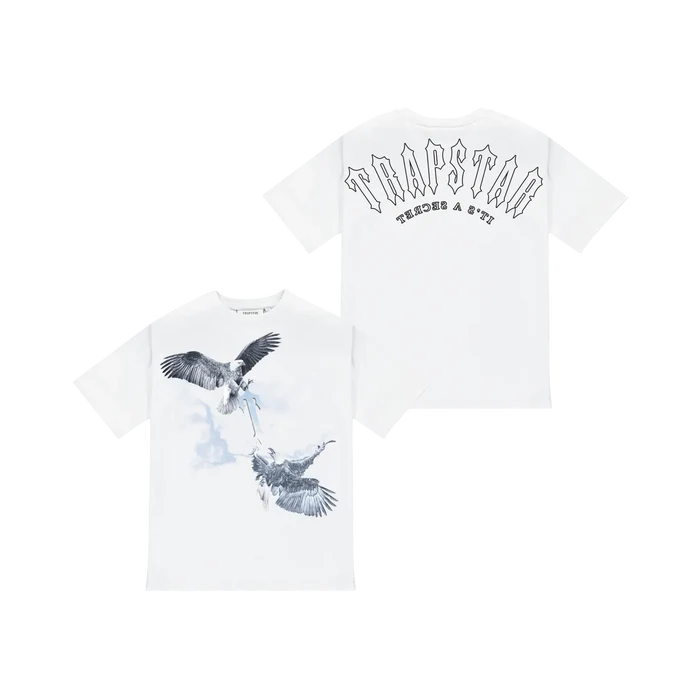 Koszulka Trapstar Flying Birds Tee White TRAPSTAR Koszulki