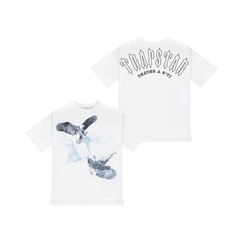 Koszulka Trapstar Flying Birds Tee White TRAPSTAR Koszulki