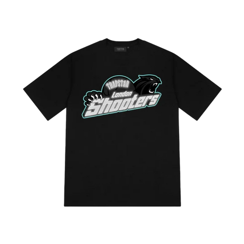 Koszulka Trapstar Shooters Reflective Tee Black TRAPSTAR Koszulki