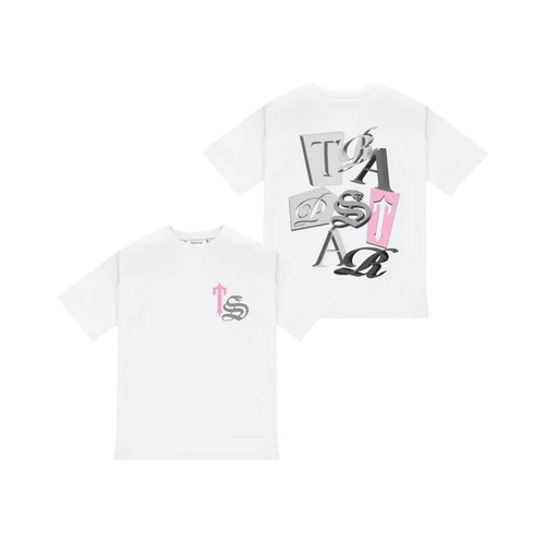 Koszulka Trapstar TS Script Tee White/Pink TRAPSTAR Koszulki