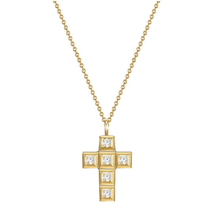 Kreuz Kette Zirkonia