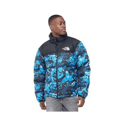 Kurtka Zimowa The North Face Nuptse Blue Camo S THE NORTH FACE Kurtki i bezrękawniki