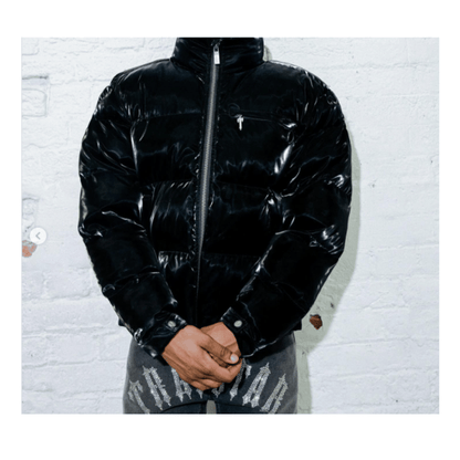 Kurtka Zimowa Trapstar Irongate T Puffer Jacket Shiny Black TRAPSTAR Kurtki i bezrękawniki