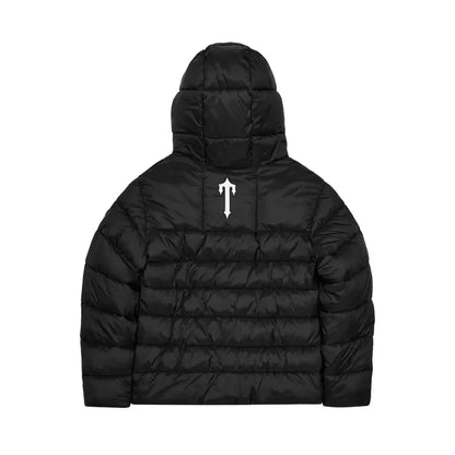 Kurtka Zimowa Trapstar It's A Secret Hooded Puffer Black TRAPSTAR Kurtki i bezrękawniki