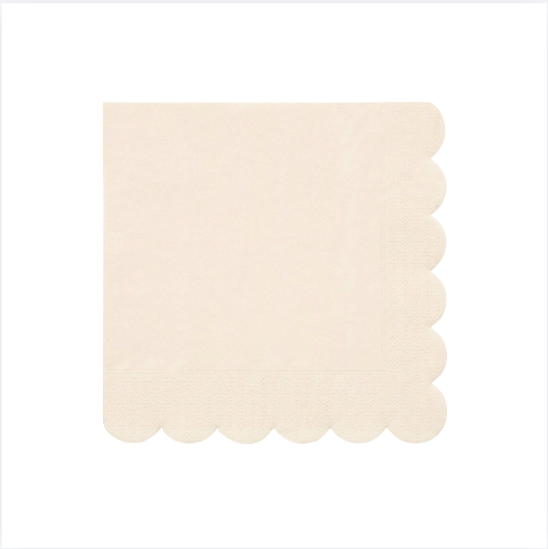 Meri Meri Large Cream Paper Napkins