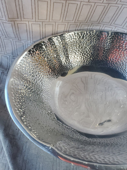 Lenox Stony Creek Hammered Aluminum Serving Bowl