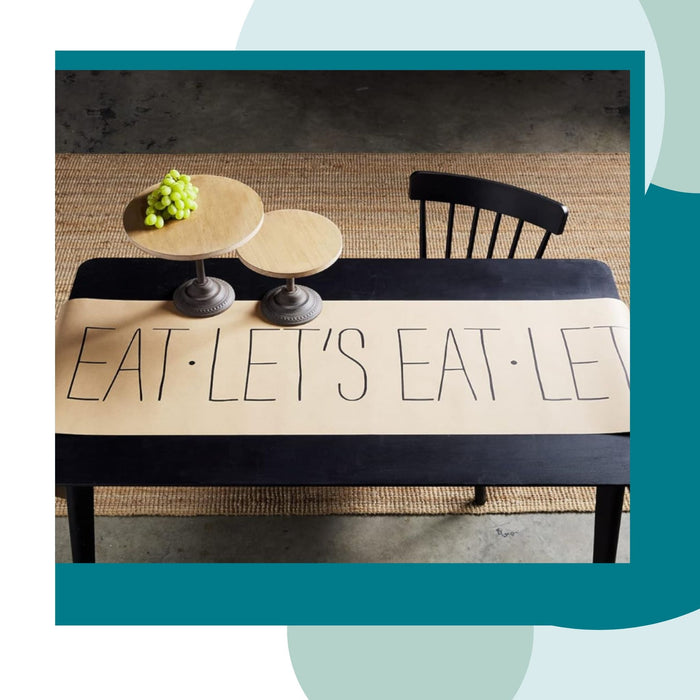 Let's Eat Kraft Table Runner