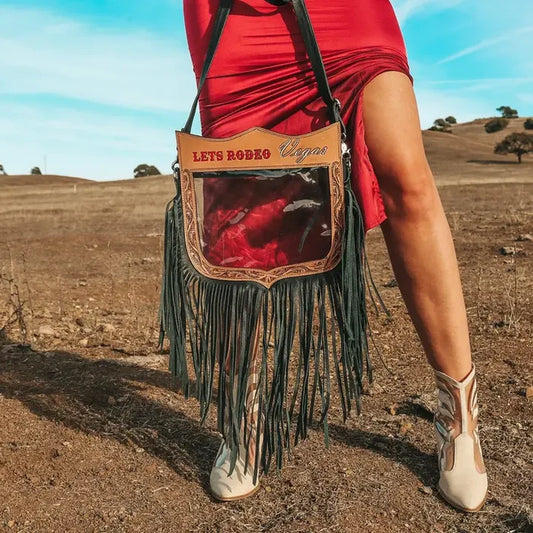 Lets Rodeo Vegas Cross Body Clear Purse