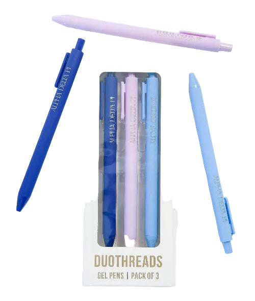 Duo Threads ALPHA DELTA PI Lettered Luxe Sorority Pens