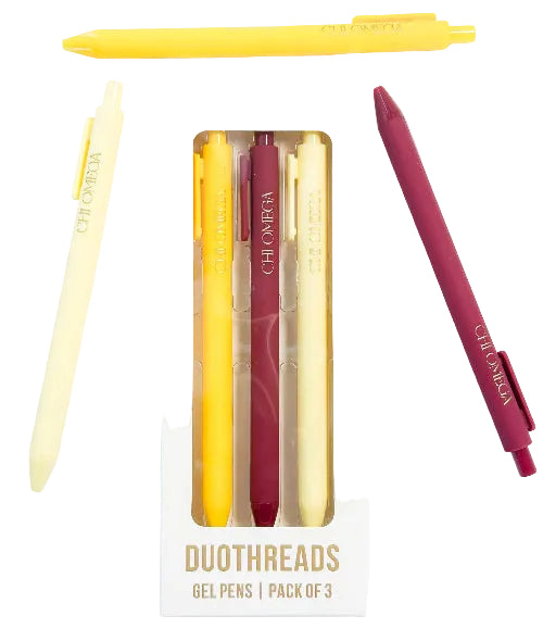 Duo Threads CHI OMEGA Lettered Luxe Sorority Pens