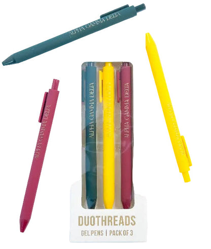 Duo Threads ALPHA GAMMA DELTA Lettered Luxe Sorority Pens