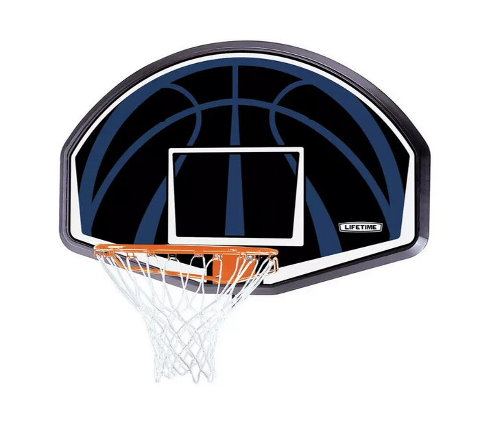 Lifetime Basketball Backboard, Hoop and Net Set