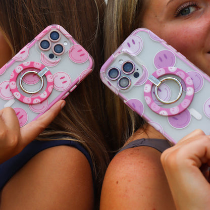 Lilac Smileys MagSafe Phone Ring