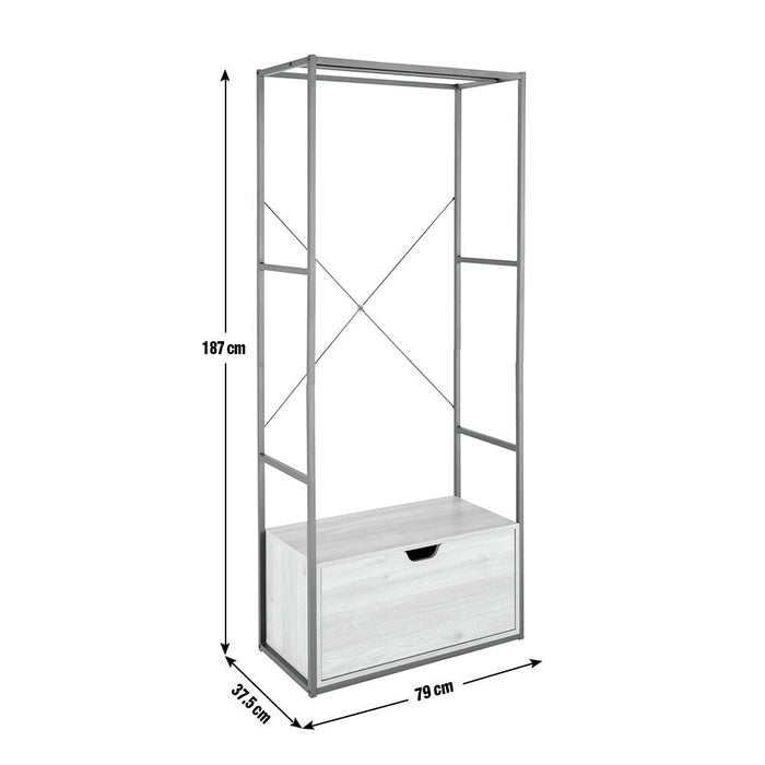 Habitat Loft Living 1 Drawer Clothes Rail ( B Grade 18797 )