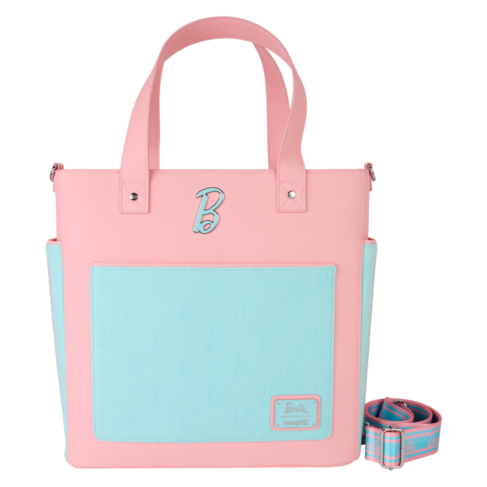 Loungefly Mattel - Classic Barbie Terry Cloth Convertible Backpack & Tote Crossbody Bag