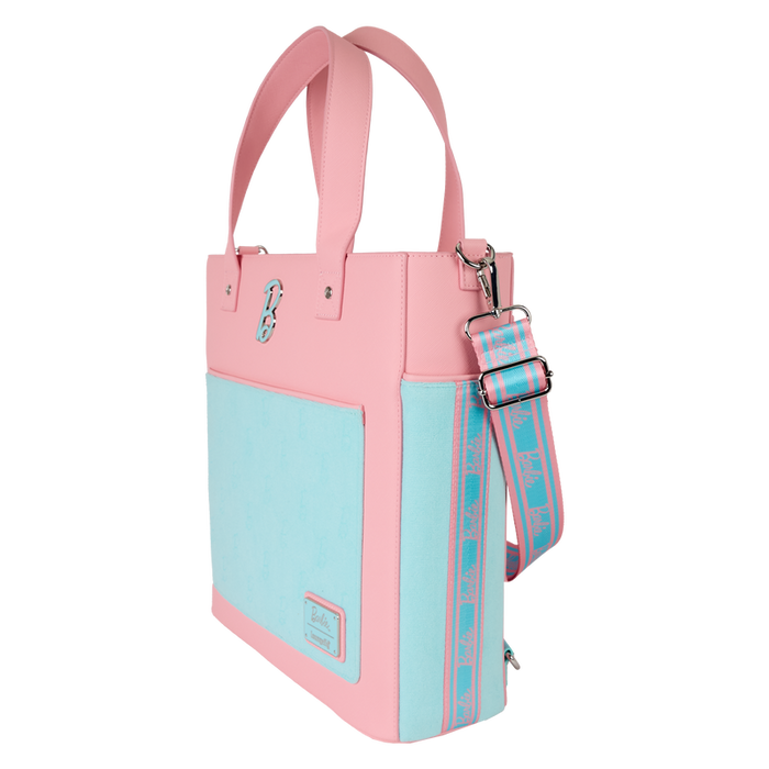 Loungefly Mattel - Classic Barbie Terry Cloth Convertible Backpack & Tote Crossbody Bag