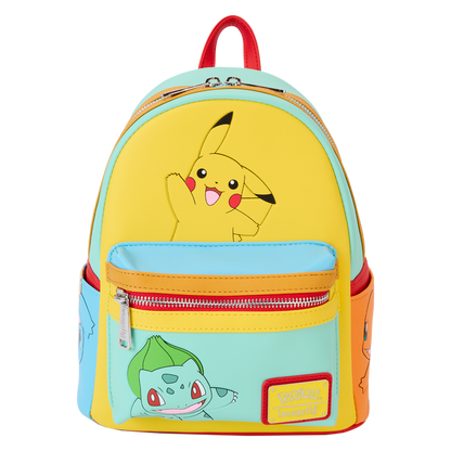 Loungefly Pokémon - Color Block Starters Mini Backpack