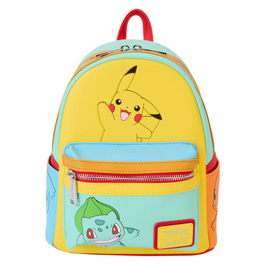 Loungefly Pokémon - Color Block Starters Mini Backpack
