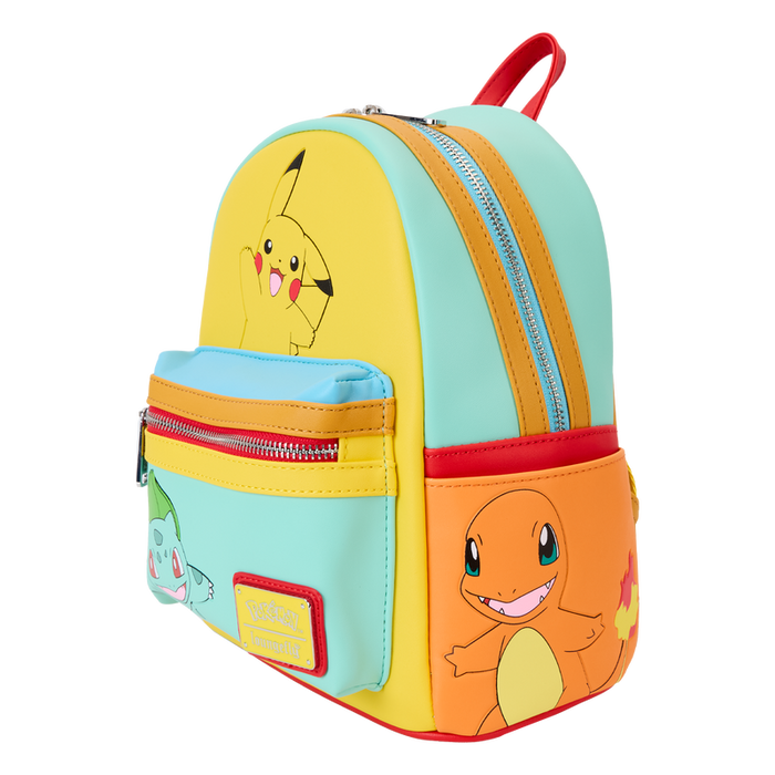Loungefly Pokémon - Color Block Starters Mini Backpack