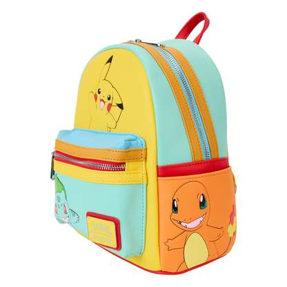 Loungefly Pokémon - Color Block Starters Mini Backpack