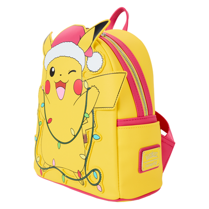 Loungefly Pokémon - Santa Pikachu String Lights Light Up Mini Backpack