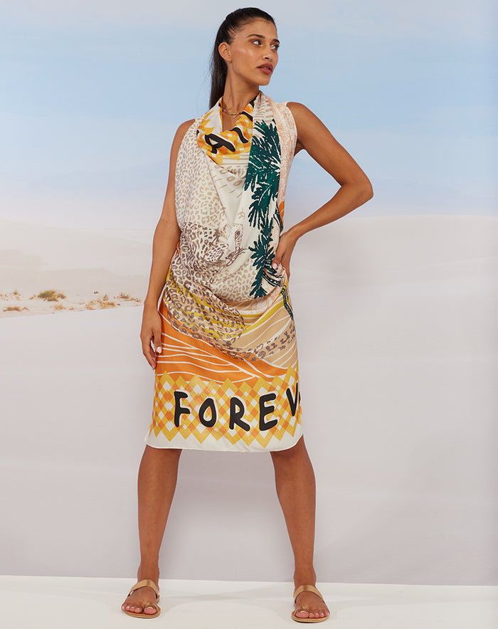 Lucy Printed Vacation Scarf