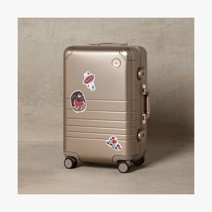Horse | Lunar New Year stickers on a Hybrid suitcase