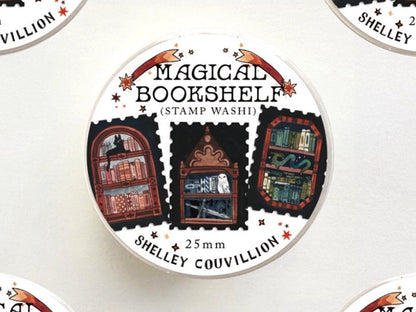 Magical Bookshelf Stamps Washi Tape