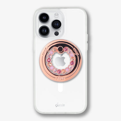 Rose Gold + Multi Rhinestone