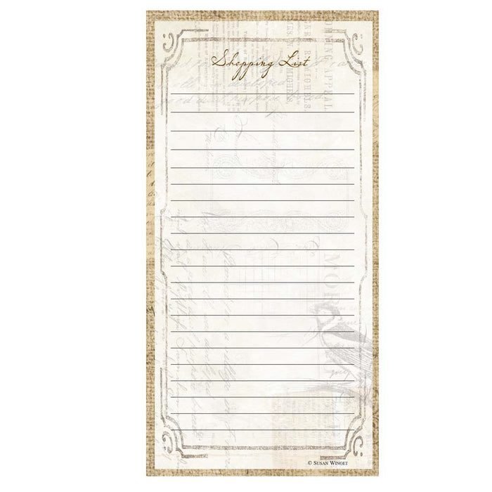 Magnetic Shopping List Pad - Perfect Setting