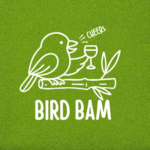 Two Funny Girls Mahjong - Bird Bam Beverage Napkin {20 ct Pack}