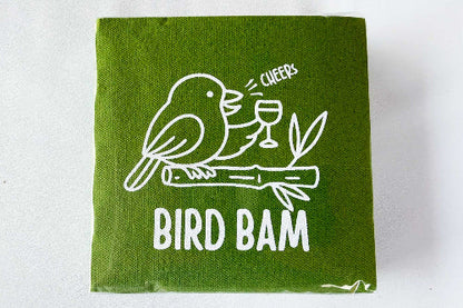 Two Funny Girls Mahjong - Bird Bam Beverage Napkin {20 ct Pack}