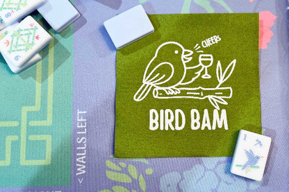 Two Funny Girls Mahjong - Bird Bam Beverage Napkin {20 ct Pack}