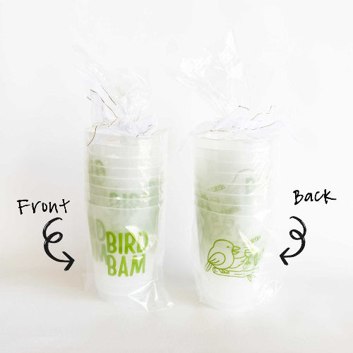 Two Funny Girls Mahjong - Bird Bam Frosted Cup (8 ct bag)