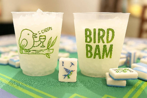 Two Funny Girls Mahjong - Bird Bam Frosted Cup (8 ct bag)