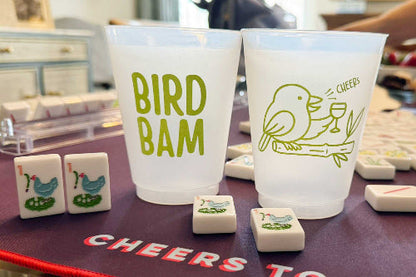 Two Funny Girls Mahjong - Bird Bam Frosted Cup (8 ct bag)