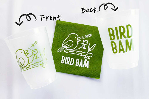 Two Funny Girls Mahjong - Bird Bam Frosted Cup (8 ct bag)