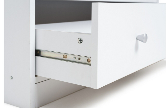 Maine 2 Drawer Bookcase - White ( B Grade 42602-42605 )