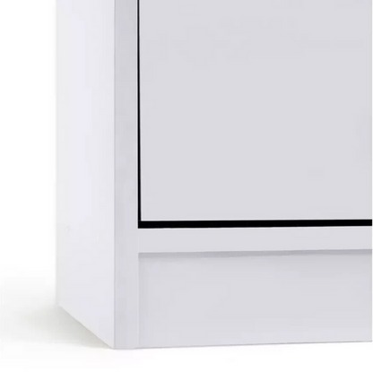 Maine 2 Drawer Bookcase - White ( B Grade 42602-42605 )