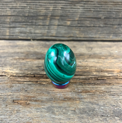 Malachite Egg - Zero Point Crystals