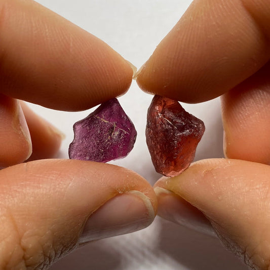 Malaya & Rhodolite Garnet - Tanzania (Special Deal)