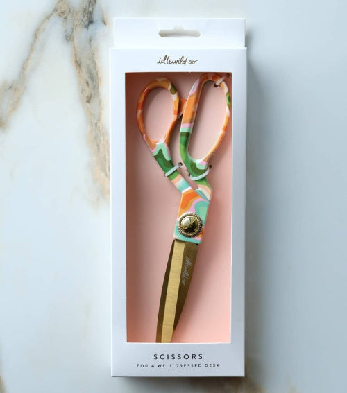 Idlewild Co. Marbled Rainbow Designer Scissors