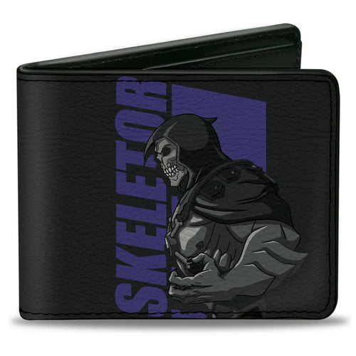 Masters of the Universe - HE-MAN and SKELETOR Silhouette Text Poses Men's Bi-Fold Wallet
