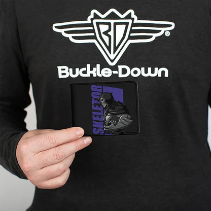 Masters of the Universe - HE-MAN and SKELETOR Silhouette Text Poses Men's Bi-Fold Wallet
