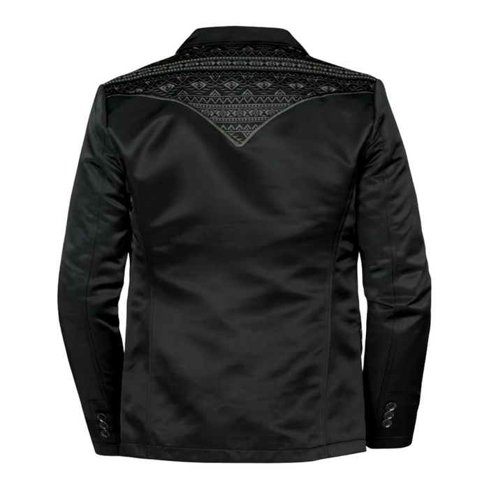 Men’s Black Ranch Blazer – Western Inspired Look