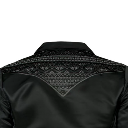 Men’s Black Ranch Blazer – Western Inspired Look