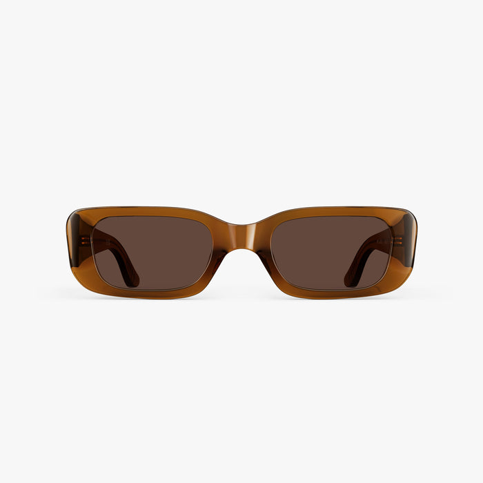 Crystal Espresso / Brown Lens
