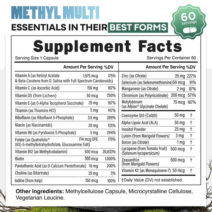 Methylated Whole Food Multivitamin