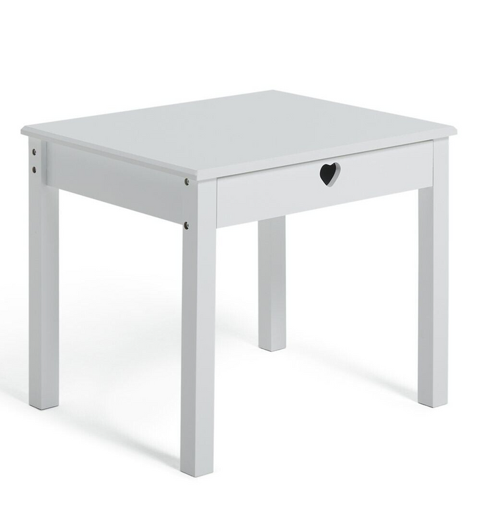 Mia Kids Table & 2 Chairs - White ( B Grade 36460 )